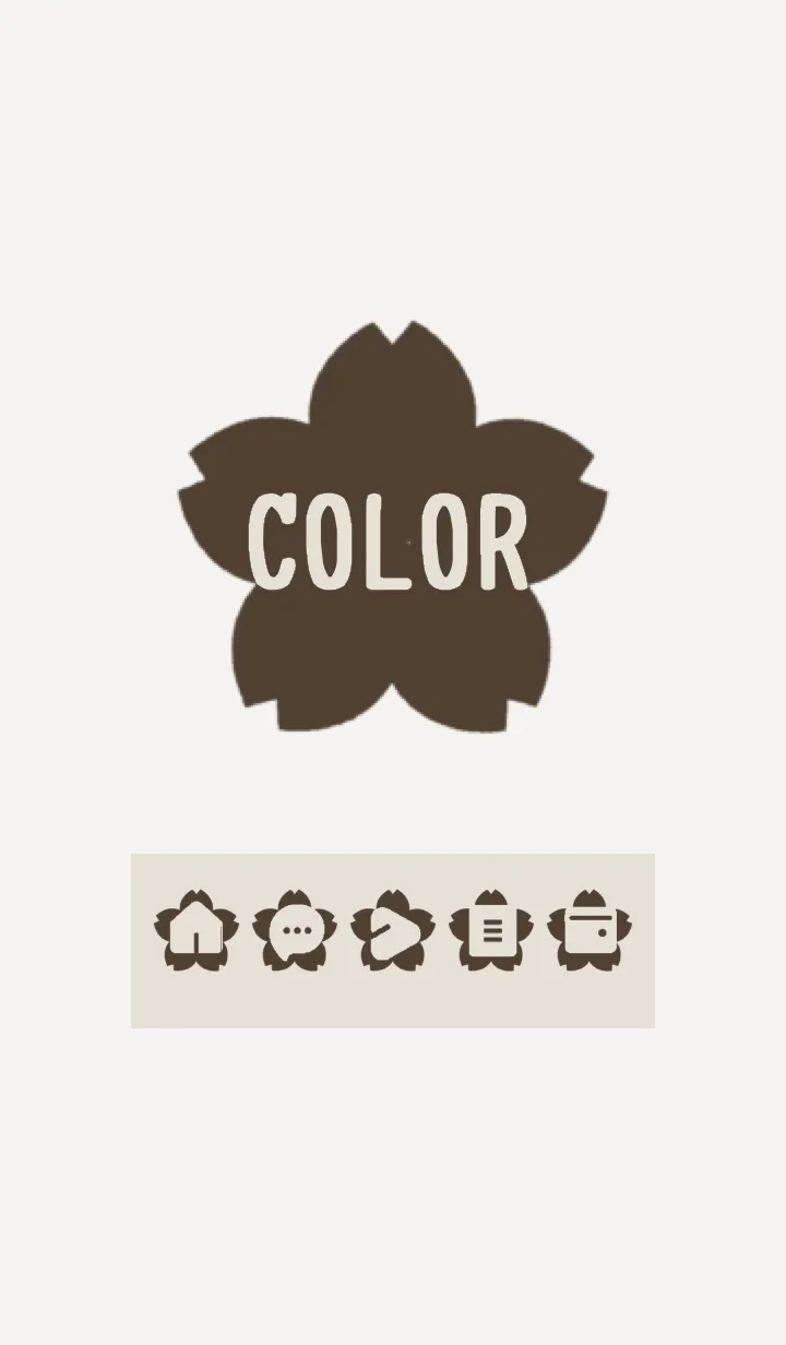 [LINE着せ替え] brown color E03の画像1