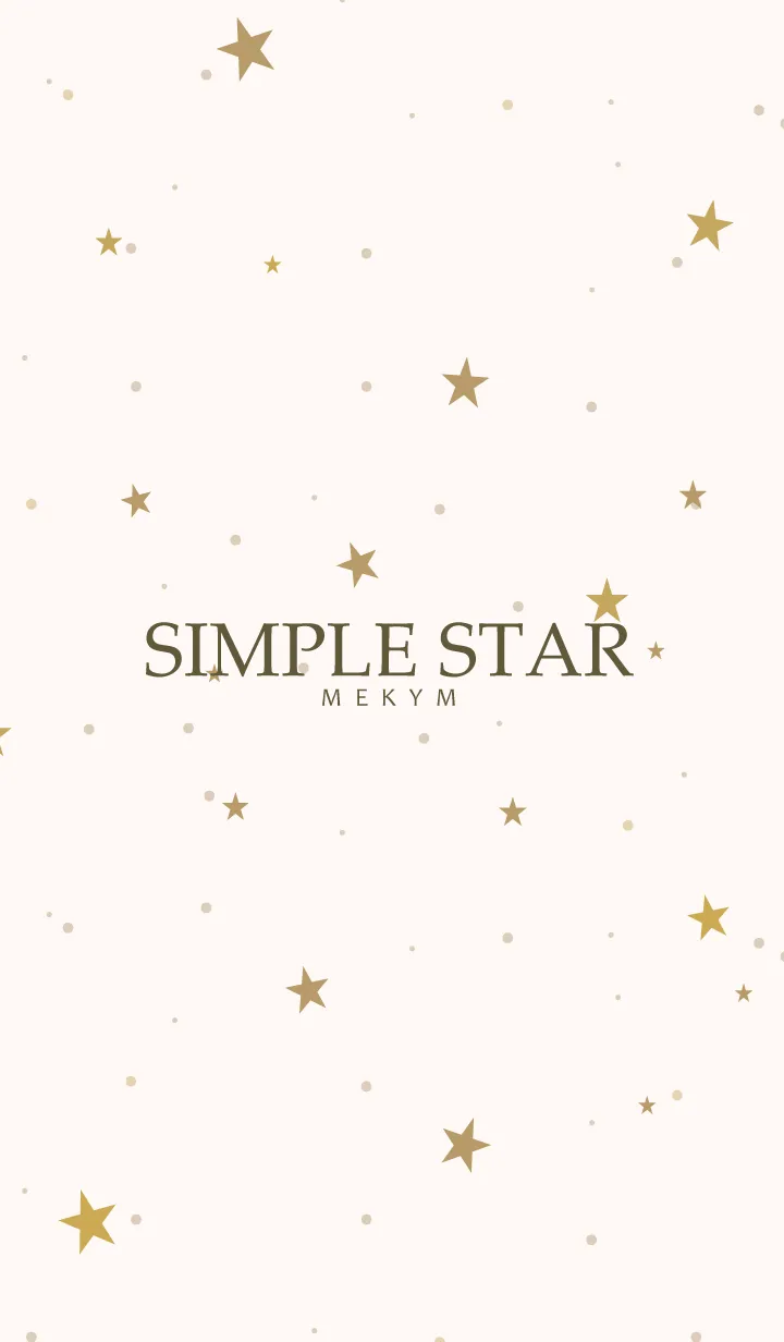 [LINE着せ替え] SIMPLE STAR NATURAL YELLOW 13の画像1