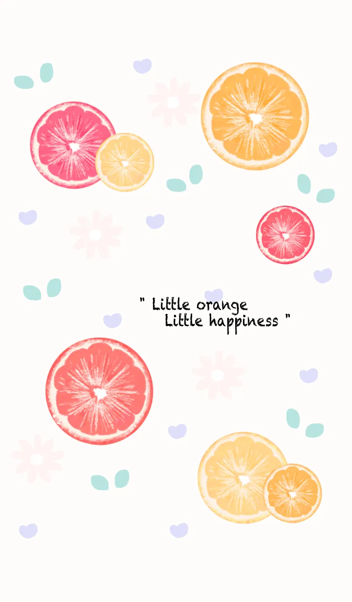 [LINE着せ替え] Sweet colorful sliced orange 17の画像1