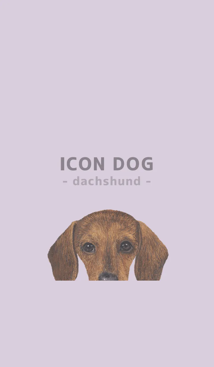 [LINE着せ替え] ICON DOG - ダックスフンド - PASTEL PL/02の画像1