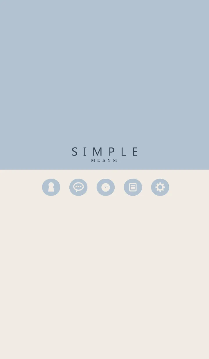 [LINE着せ替え] SIMPLE ICON BLUE.MEKYM 9の画像1