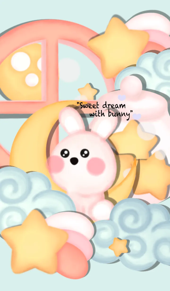 [LINE着せ替え] Sweet dream with bunny 5の画像1