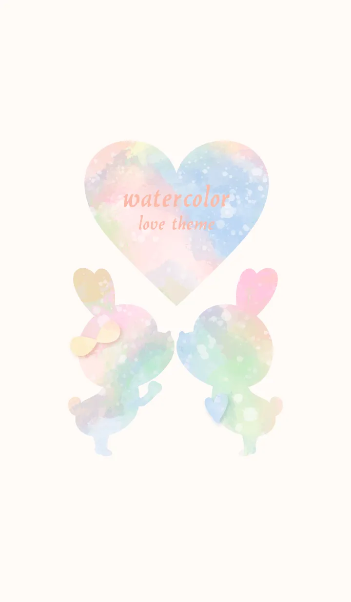 [LINE着せ替え] watercolor Love Theme 39の画像1