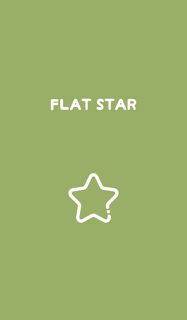 [LINE着せ替え] FLAT STAR / Pea Greenの画像1