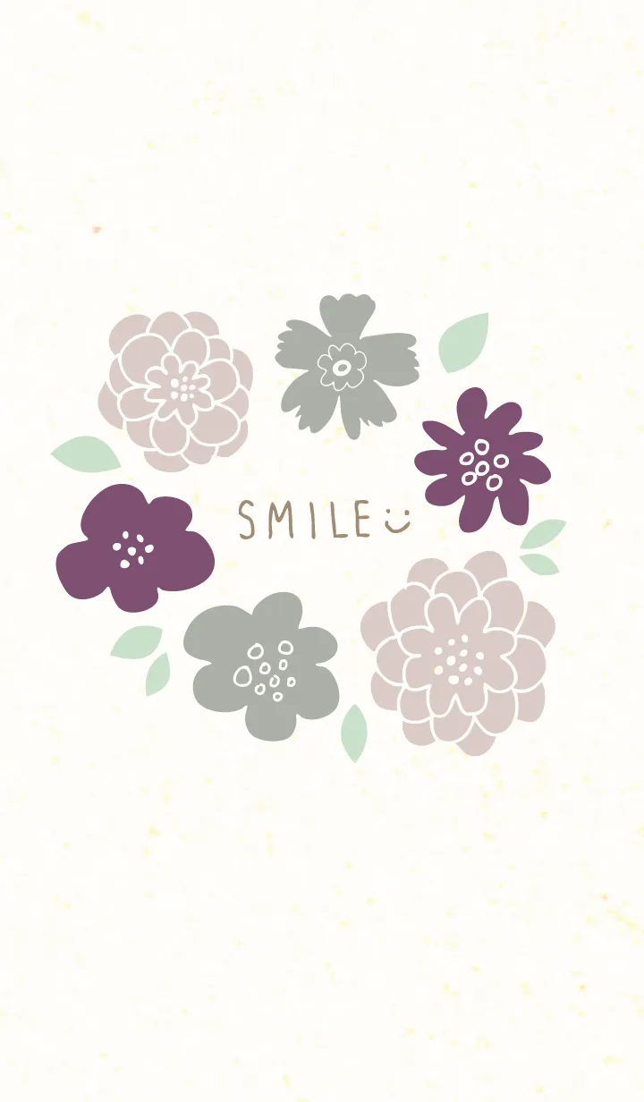 [LINE着せ替え] 3色の花輪21の画像1