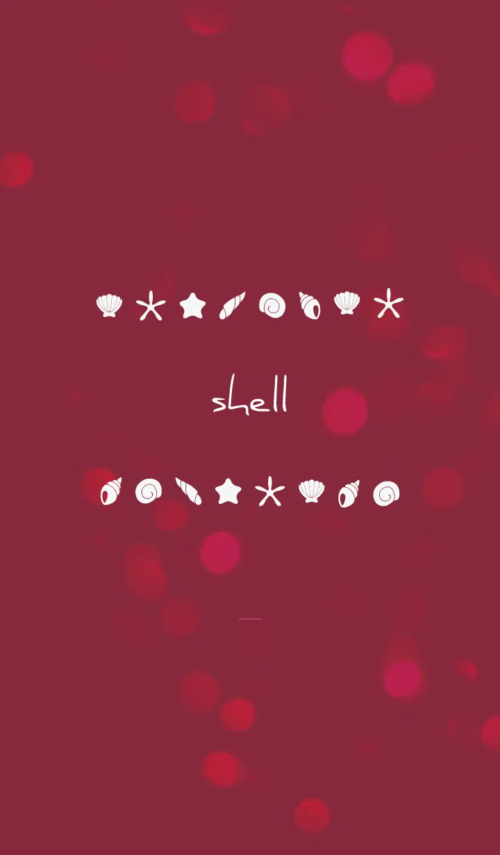 [LINE着せ替え] ボルドー : シンプルな貝殻の画像1