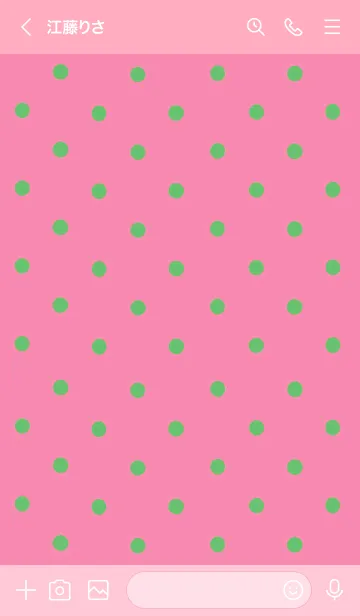 [LINE着せ替え] シンプル ミニ ドット 100の画像3