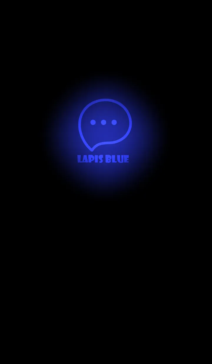 [LINE着せ替え] Lapis Blue Neon Theme V2 (JP)の画像1