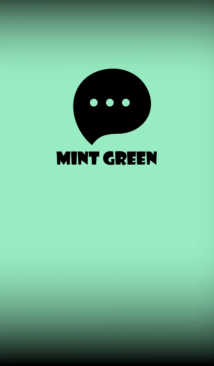 [LINE着せ替え] Mint Green And Black V.2 (JP)の画像1