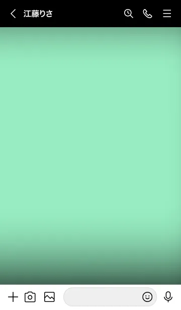 [LINE着せ替え] Mint Green And Black V.2 (JP)の画像3