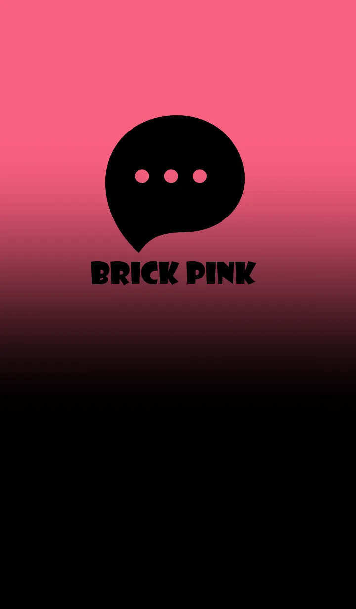 [LINE着せ替え] Black & Brick Pink Theme V2 (JP)の画像1