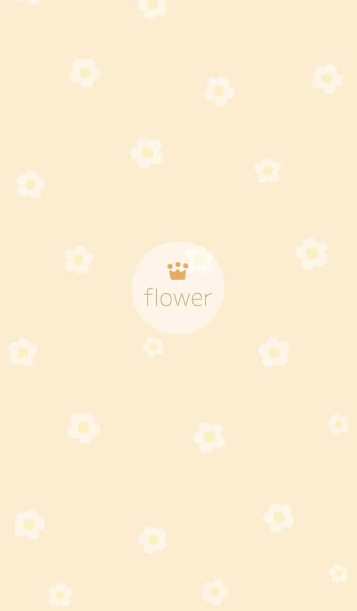 [LINE着せ替え] お花<王冠>イエロー.の画像1
