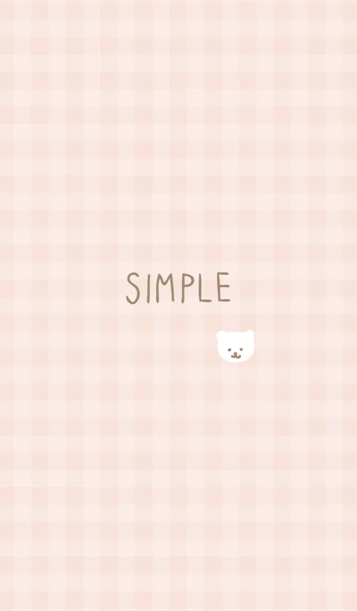 [LINE着せ替え] しろくま チェックの画像1