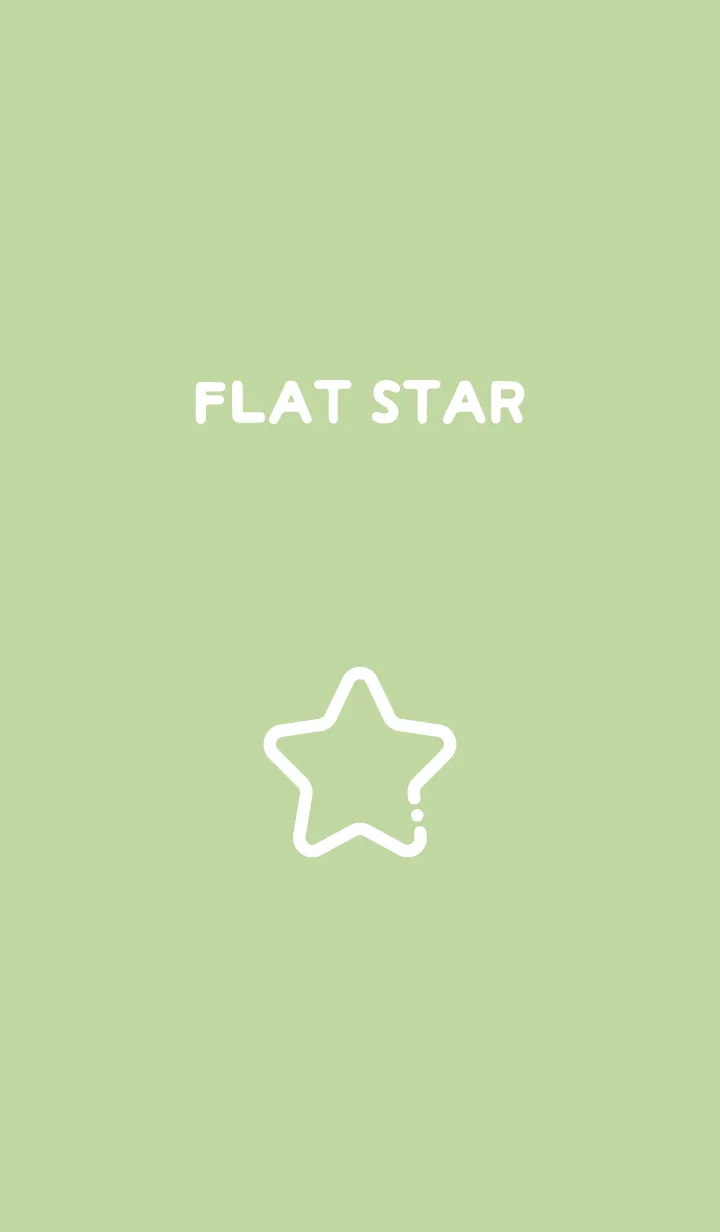 [LINE着せ替え] FLAT STAR / Pistachio Greenの画像1