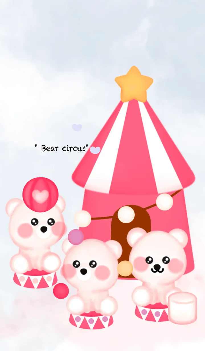 [LINE着せ替え] Polar bear circus 8の画像1