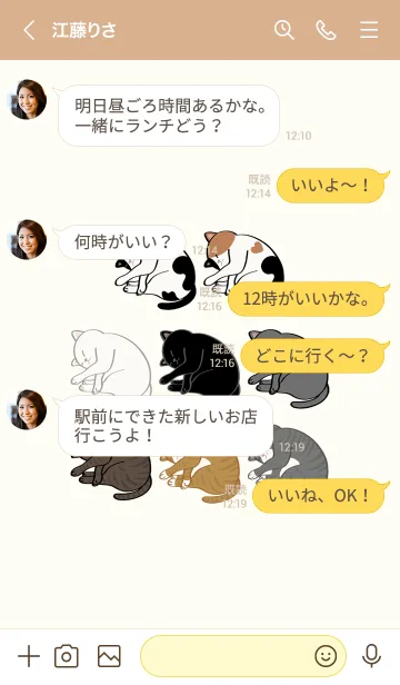 [LINE着せ替え] 私の小さな野良猫の画像4