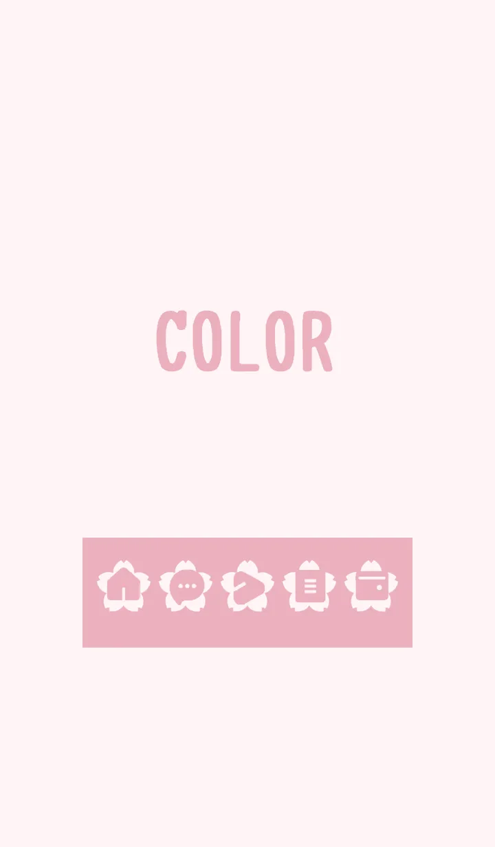 [LINE着せ替え] pink color E05の画像1