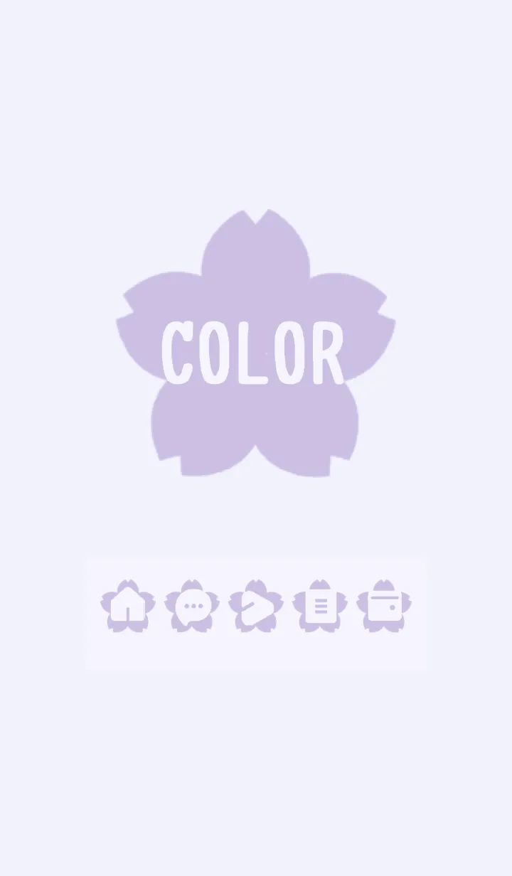 [LINE着せ替え] purple color E04xの画像1