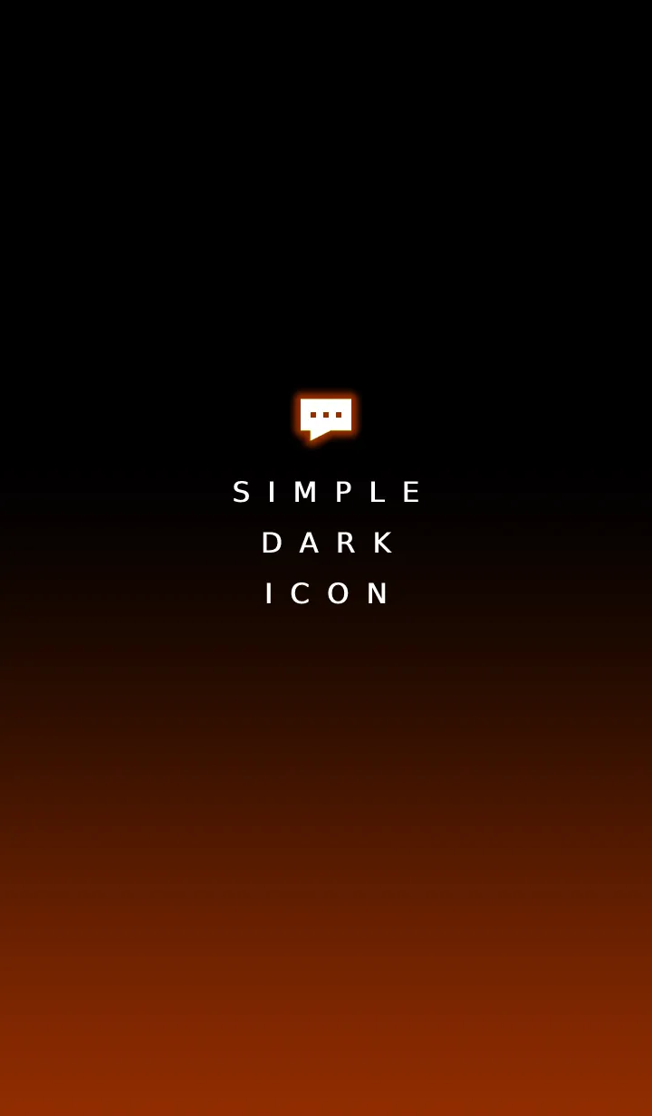 [LINE着せ替え] シンプル ダーク アイコン 3の画像1