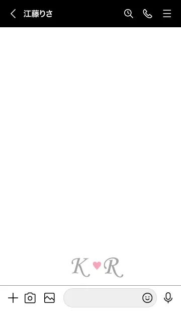 [LINE着せ替え] LOVE-INITIAL K&R イニシャル 3の画像3