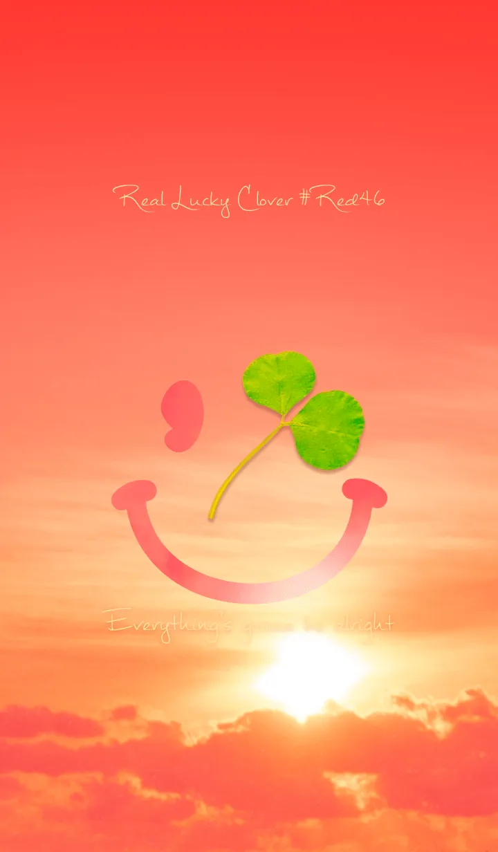 [LINE着せ替え] 本物ラッキークローバー #レッド46の画像1