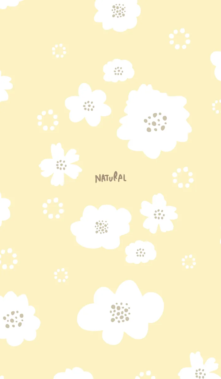 [LINE着せ替え] 白花と白丸21の画像1