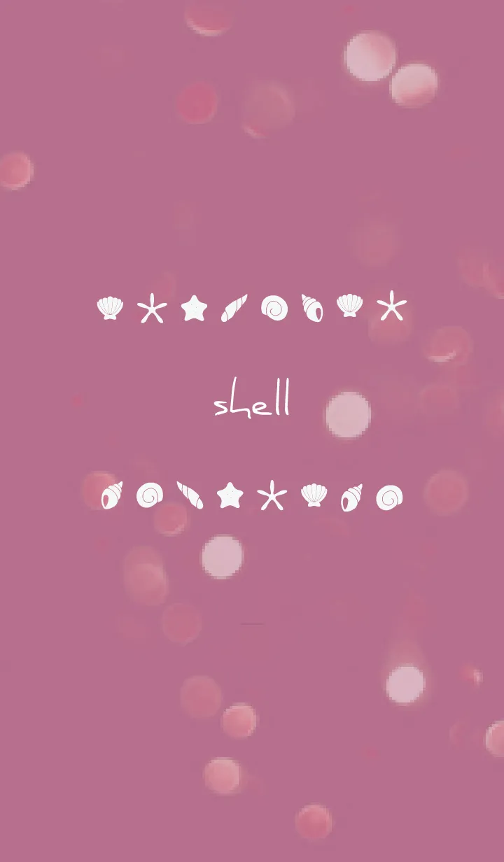 [LINE着せ替え] 黒とピンク : シンプルな貝殻の画像1