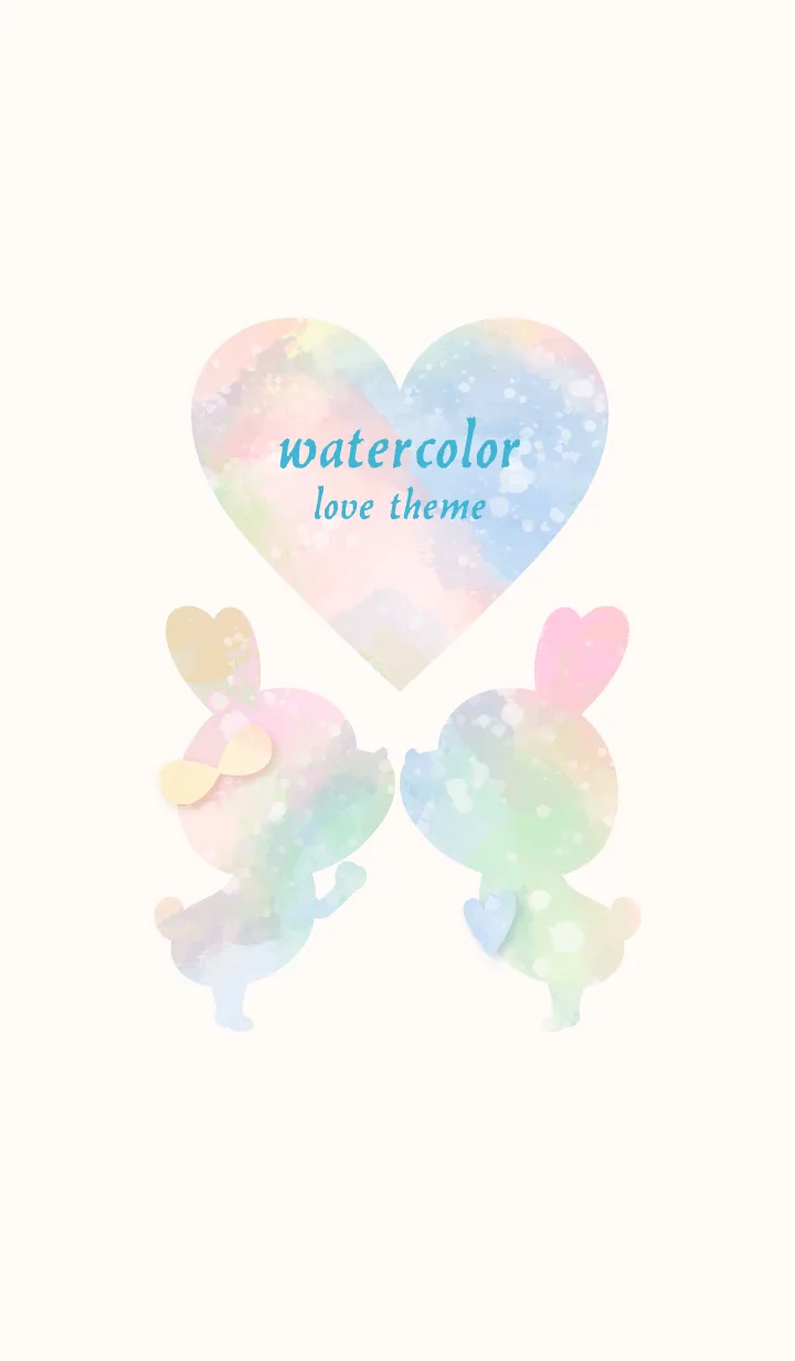 [LINE着せ替え] watercolor Love Theme 41の画像1