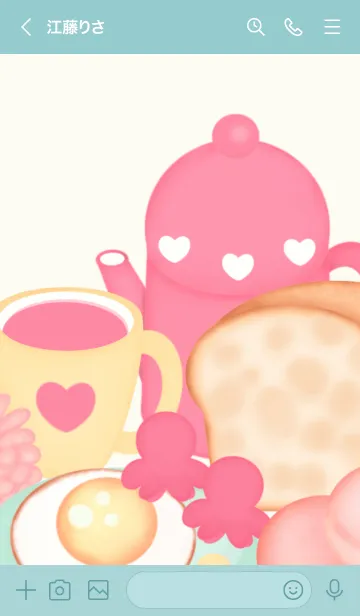 [LINE着せ替え] Pastel breakfast set 2の画像3