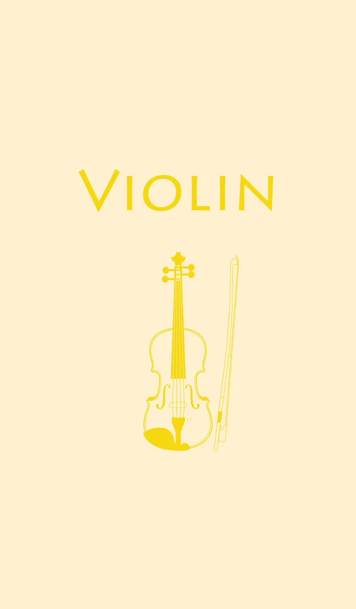 [LINE着せ替え] バイオリン 鳥の子色の画像1