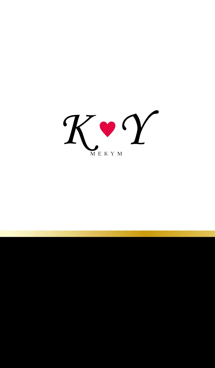 [LINE着せ替え] LOVE-INITIAL K&Y イニシャル 3の画像1