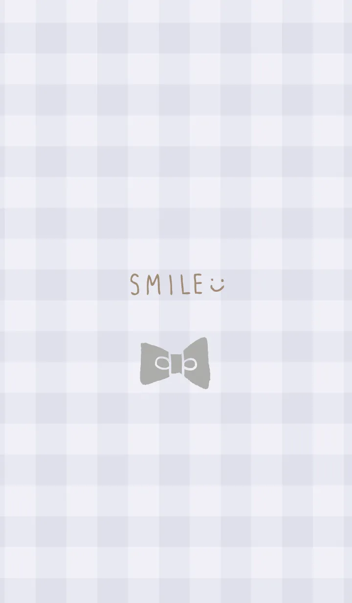 [LINE着せ替え] チェック柄 リボン21の画像1