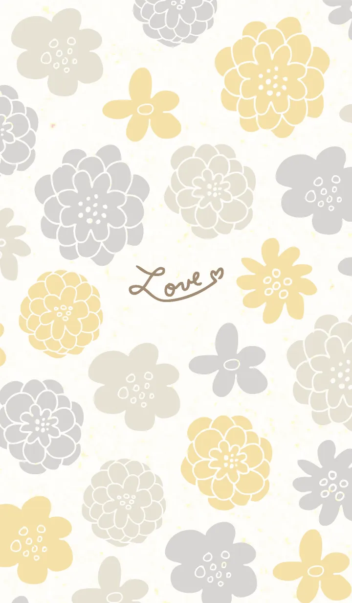 [LINE着せ替え] 大人 北欧風 お花14の画像1