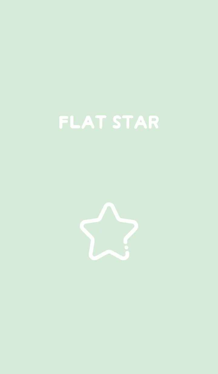 [LINE着せ替え] FLAT STAR / Ice Greenの画像1