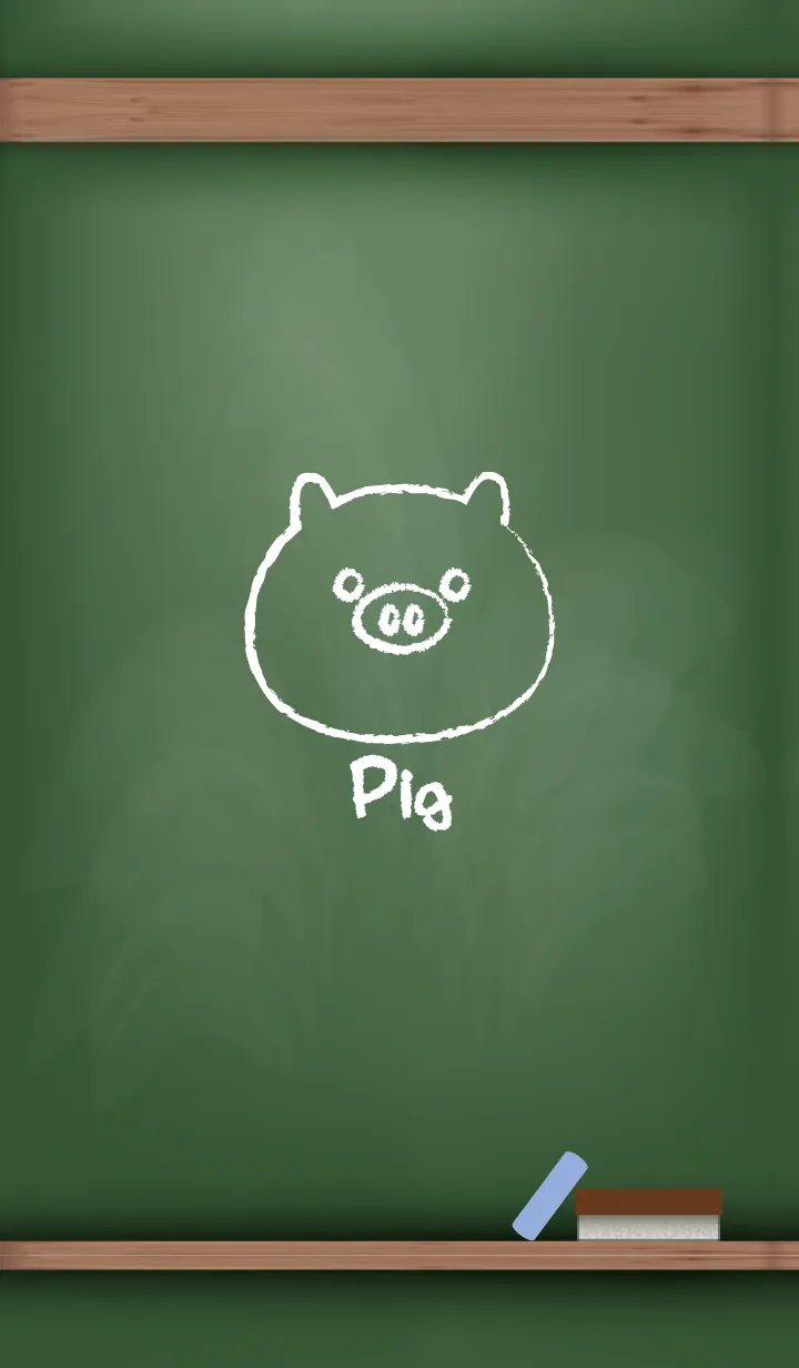 [LINE着せ替え] blackboard Pig 13の画像1