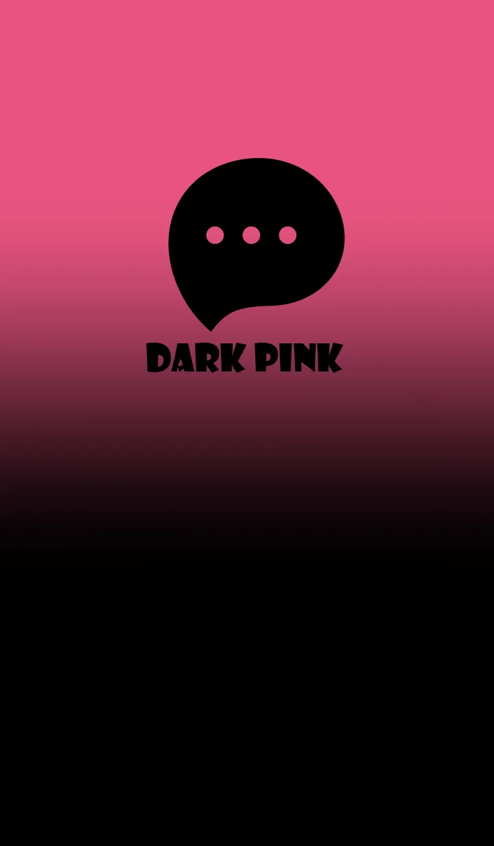 Black & Dark Pink Theme V2 (JP)の着せ替えメイン画像