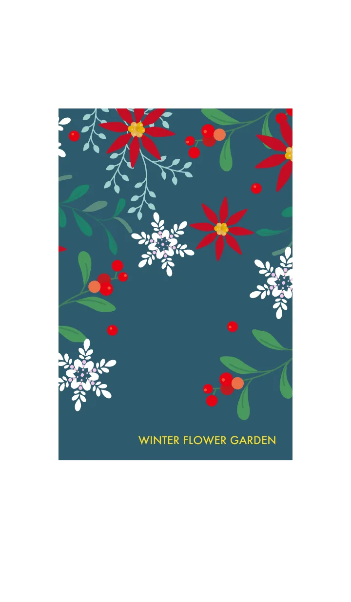 [LINE着せ替え] WINTER FLOWER GARDEN 3の画像1