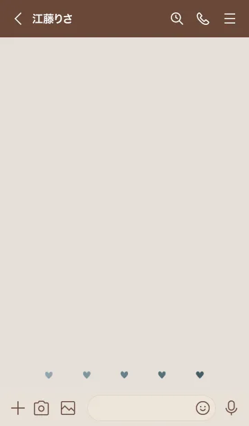 [LINE着せ替え] はーと/くすみぶるー/グラデーションの画像3