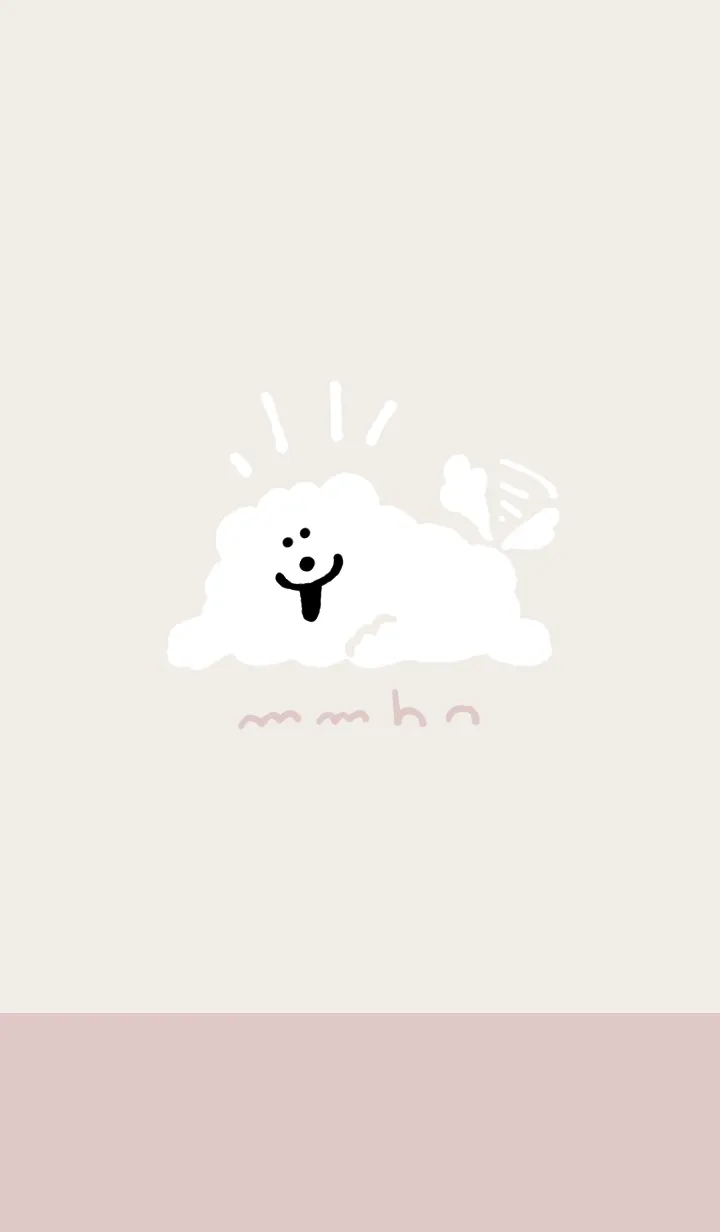 [LINE着せ替え] DOUHUA THE SAMOYED BEIGEの画像1