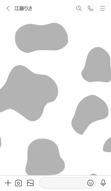 [LINE着せ替え] カウ柄。牛。シンプル。の画像3