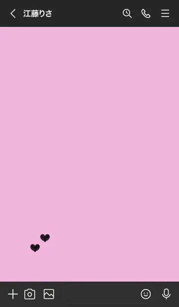 [LINE着せ替え] ねこハート(black&pastel:10)の画像3