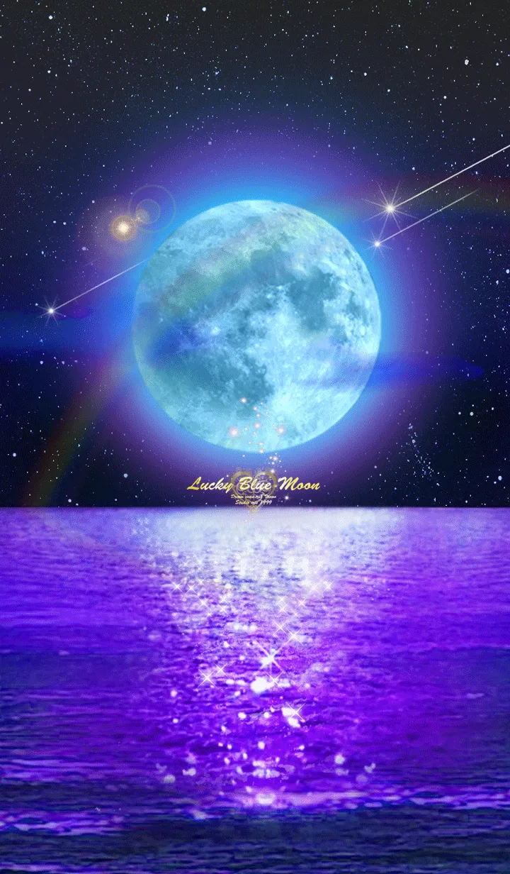 [LINE着せ替え] 運気を引き寄せる Lucky Blue Moon Cloverの画像1