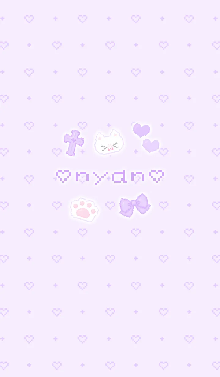 [LINE着せ替え] ♡ nyan ♡ 量産型 地雷系 パープルの画像1