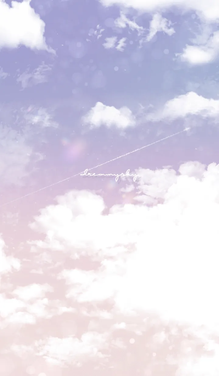 [LINE着せ替え] dreamy sky -  purple & orangeの画像1