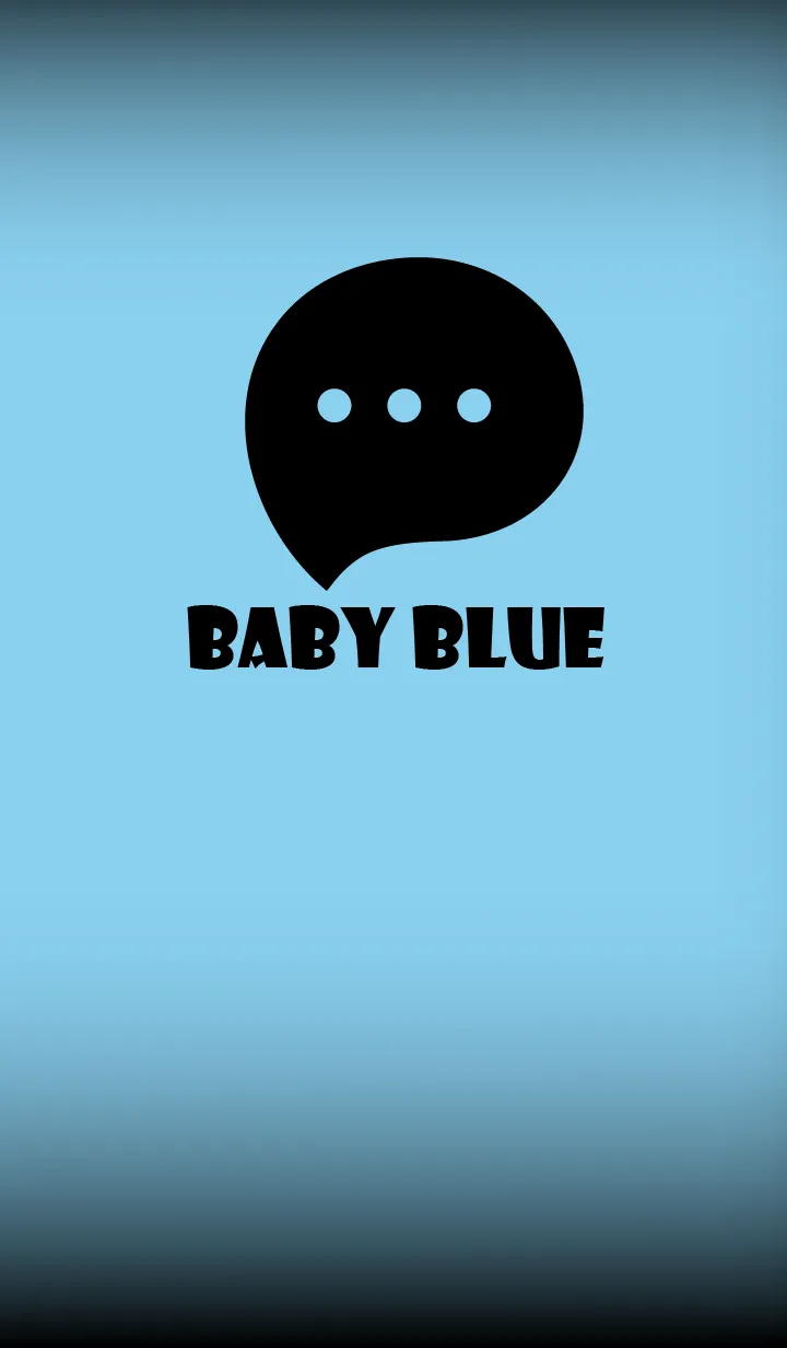 [LINE着せ替え] Baby Blue And  Black V.2 (JP)の画像1