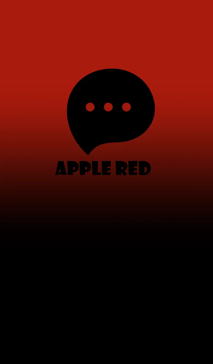 [LINE着せ替え] Black & Apple Red Theme V2 (JP)の画像1
