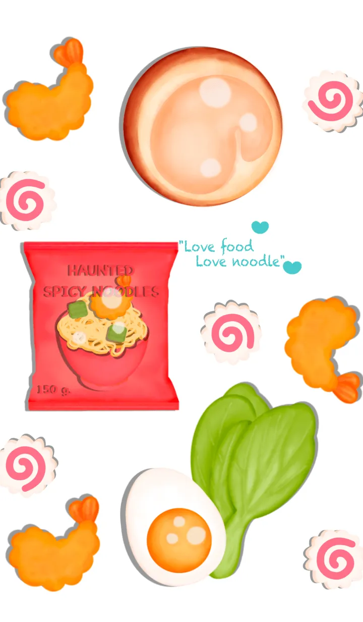 [LINE着せ替え] Yummy instant noodles 3の画像1