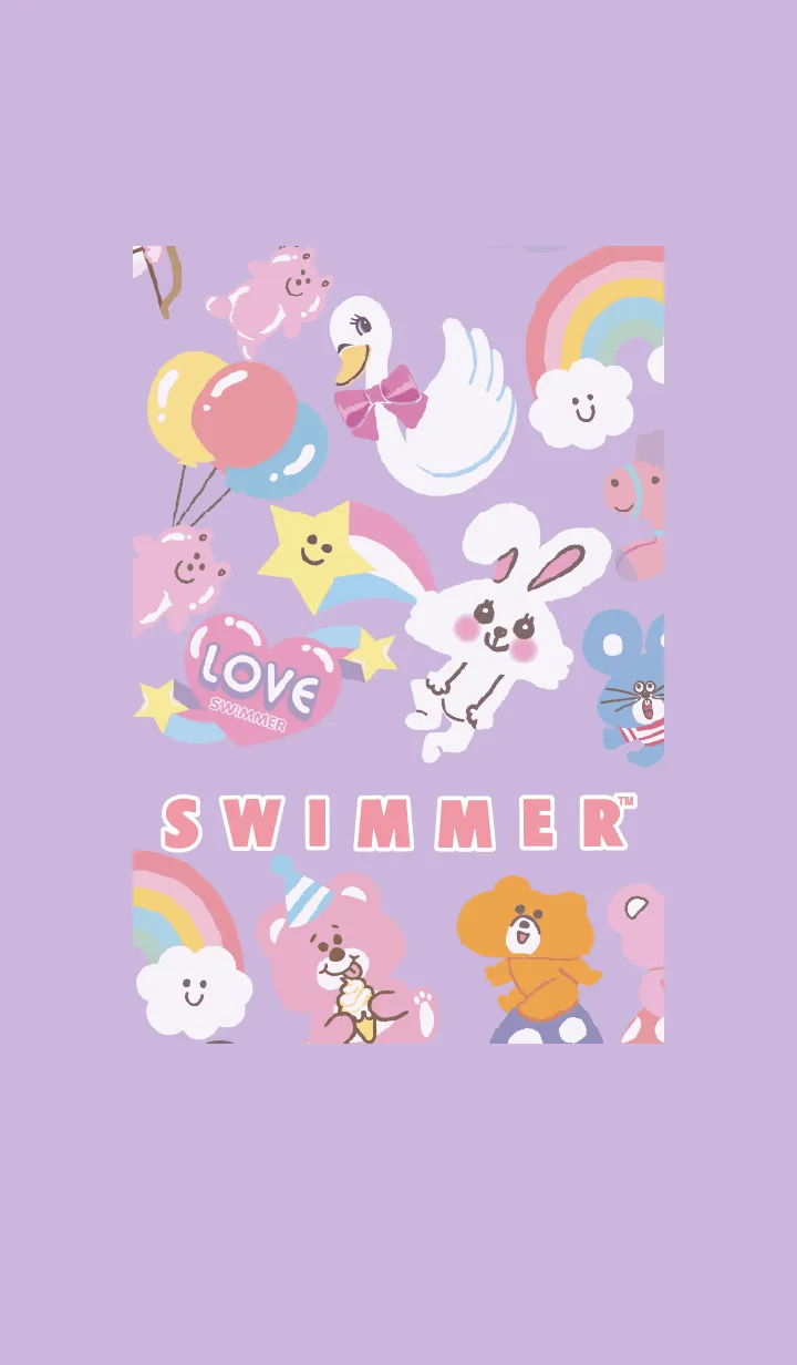 [LINE着せ替え] SWIMMER キャラクターの画像1