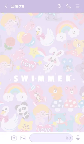 [LINE着せ替え] SWIMMER キャラクターの画像3