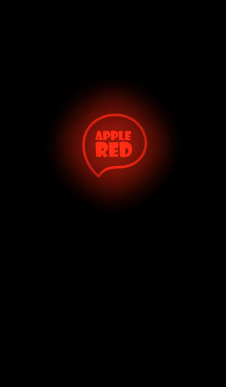 [LINE着せ替え] Apple Red Neon Theme V.12 (JP)の画像1